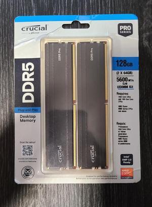 Crucial Pro 96GB (2 x 48GB) DDR5 5600 (PC5 44800) XMP 3.0
