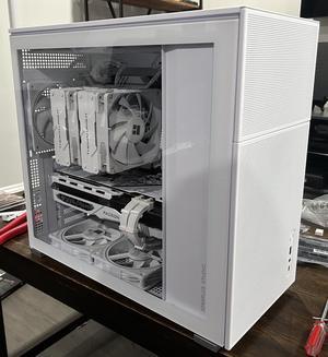 JONSBO D41 MESH SC WHITE ATX Computer Case with Sub HD-LCD Display