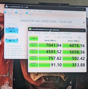Kingston KC3000 PCIe 4.0 NVMe M.2 SSD 1TB (7,000MB/s Read, 6,000MB/s Write)  - Constantine Algérie