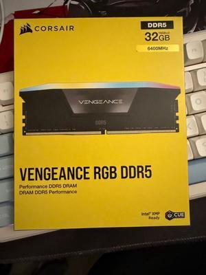 CORSAIR Vengeance RGB 64GB (2 x 32GB) 288-Pin PC RAM DDR5 6400