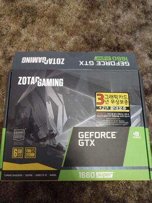 ZOTAC GAMING GeForce GTX 1660 SUPER 6GB GDDR6 192-bit Gaming ZOTAC GAMING GeForce GTX 1660 SUPER 6GB GDDR6 192-bit Gaming
