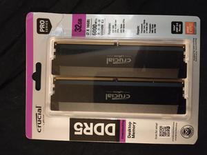 Crucial Pro Overclocking 32GB (2 x 16GB) DDR5 6400 (PC5 51200