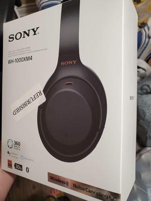Refurbished: Sony WH-1000XM4 Wireless Noise-Cancelling Over Refurbished: Sony WH-1000XM4 Wireless Noise-Cancelling Over