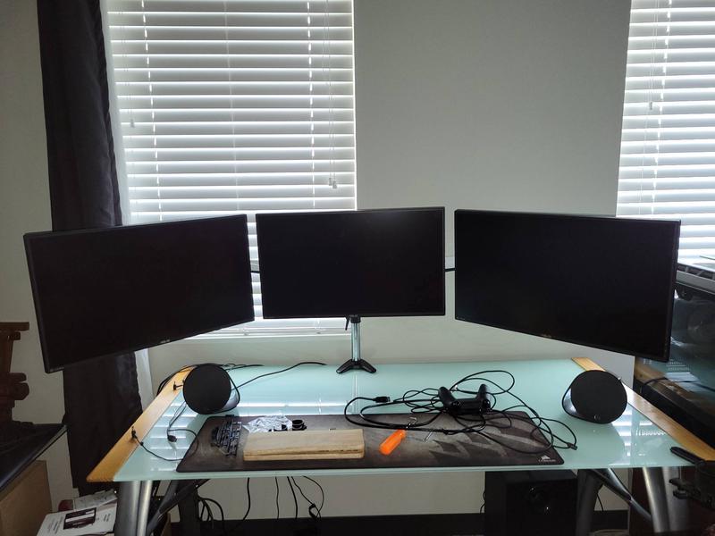 HUANUO Triple Monitor Stand - Full 