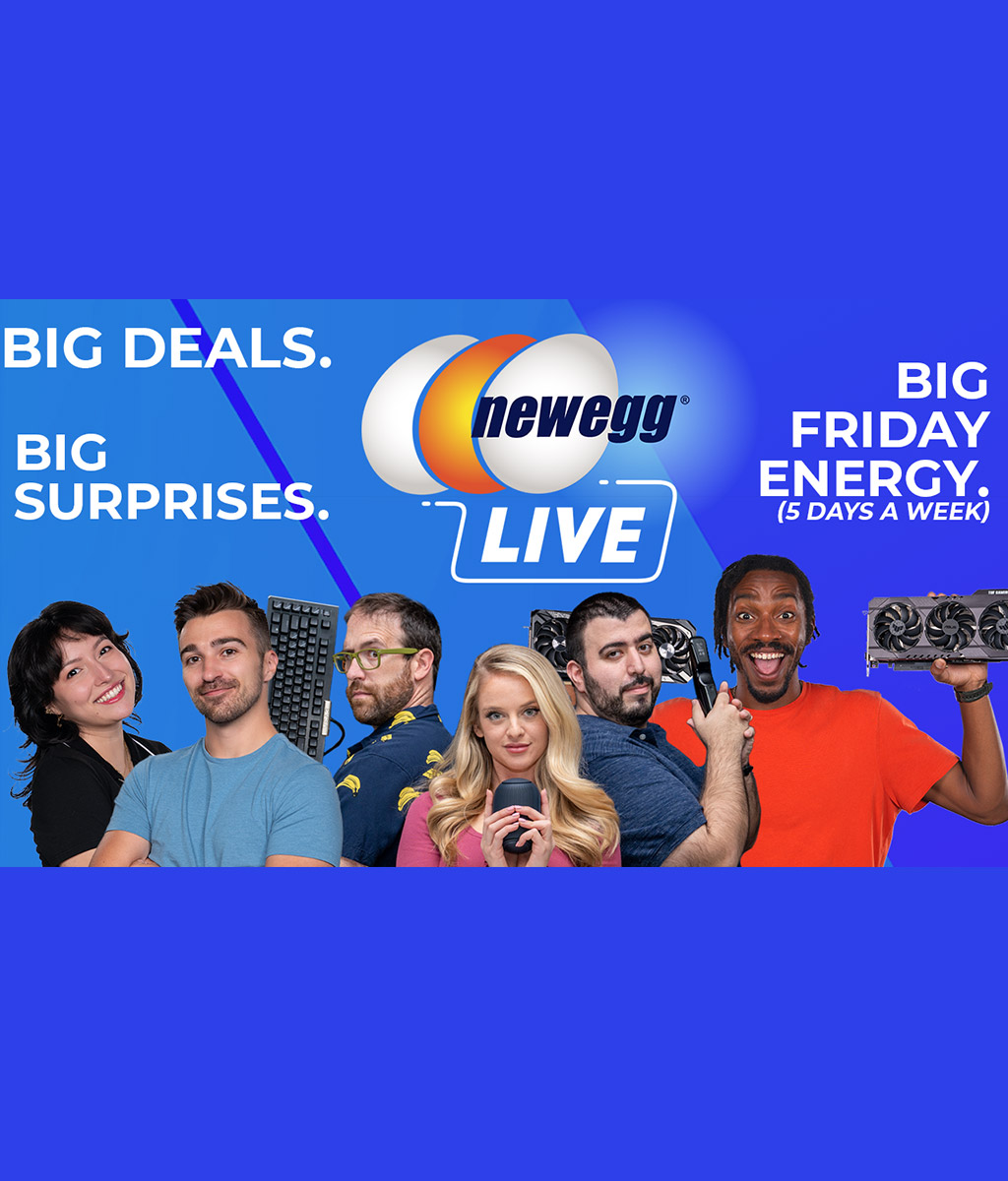 Intel Takeover! Tech Tuesday w/ Newegg LIVE showcasing the best deals from 10AM to 4PM. Shop now!