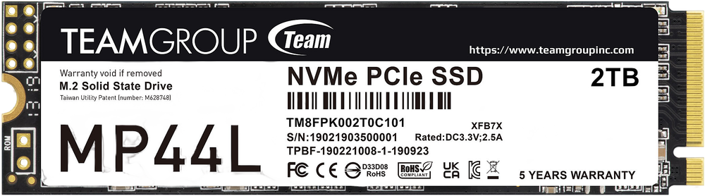 Team Group MP44L 2TB SSD
