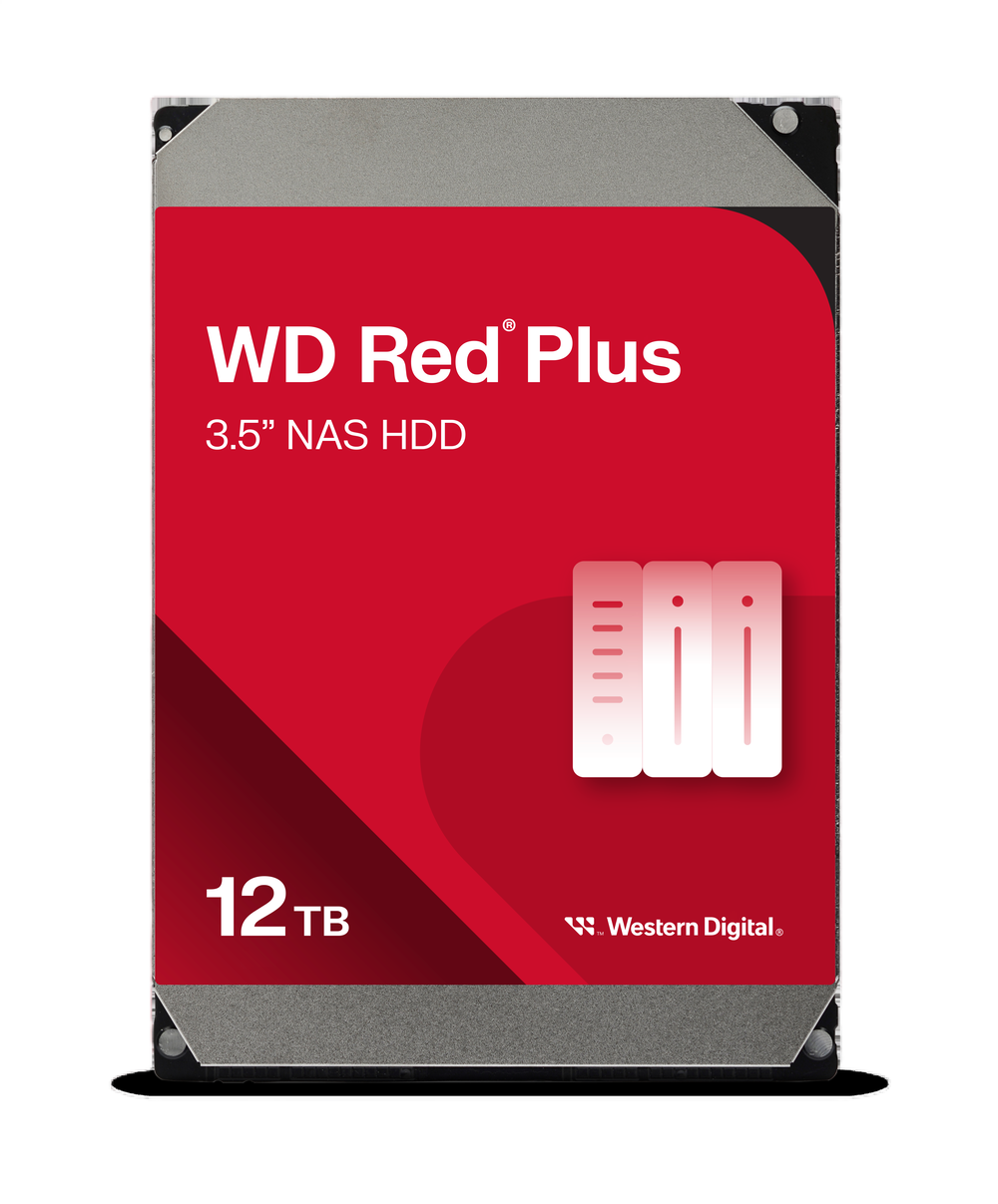 WD Red Plus 12TB NAS Hard Disk Drive - 7200 RPM Class SATA 6Gb/s, CMR, 256M...