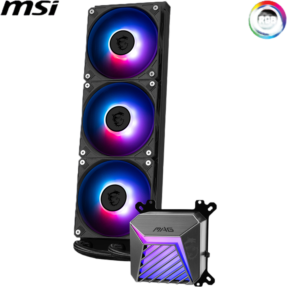MSI MAG Coreliquid A15 360 Black- AIO ARGB Liquid Cooling