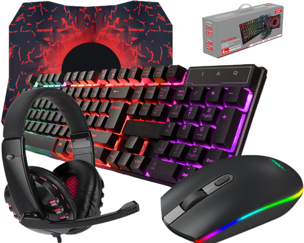 Wired Gaming Keyboard, Mouse Headset