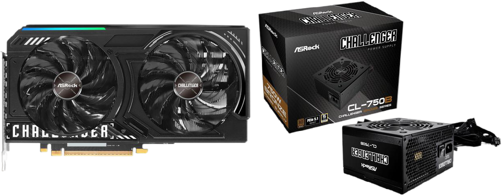GPU PSU Combo - ASRock B570 CL 10GO Bundle with ...