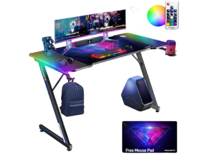 Gaming Desk with LED Lighting 