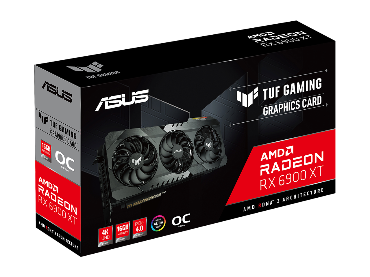 ASUS TUF Gaming Radeon RX 6900 XT 16GB GDDR6 PCI Express 4.0 CrossFireX Support Video Card TUF-RX6900XT-O16G-GAMING