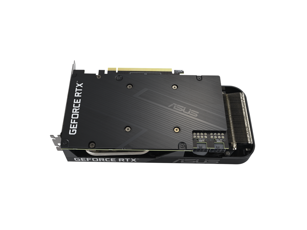 ASUS Dual NVIDIA GeForce RTX 3060 Ti OC Edition Graphics Card (PCIe 4.0, 8GB GDDR6X memory, HDMI 2.1, DisplayPort 1.4a, 2-slot design, Axial-tech fan design, 0dB technology) DUAL-RTX3060TI-O8GD6X