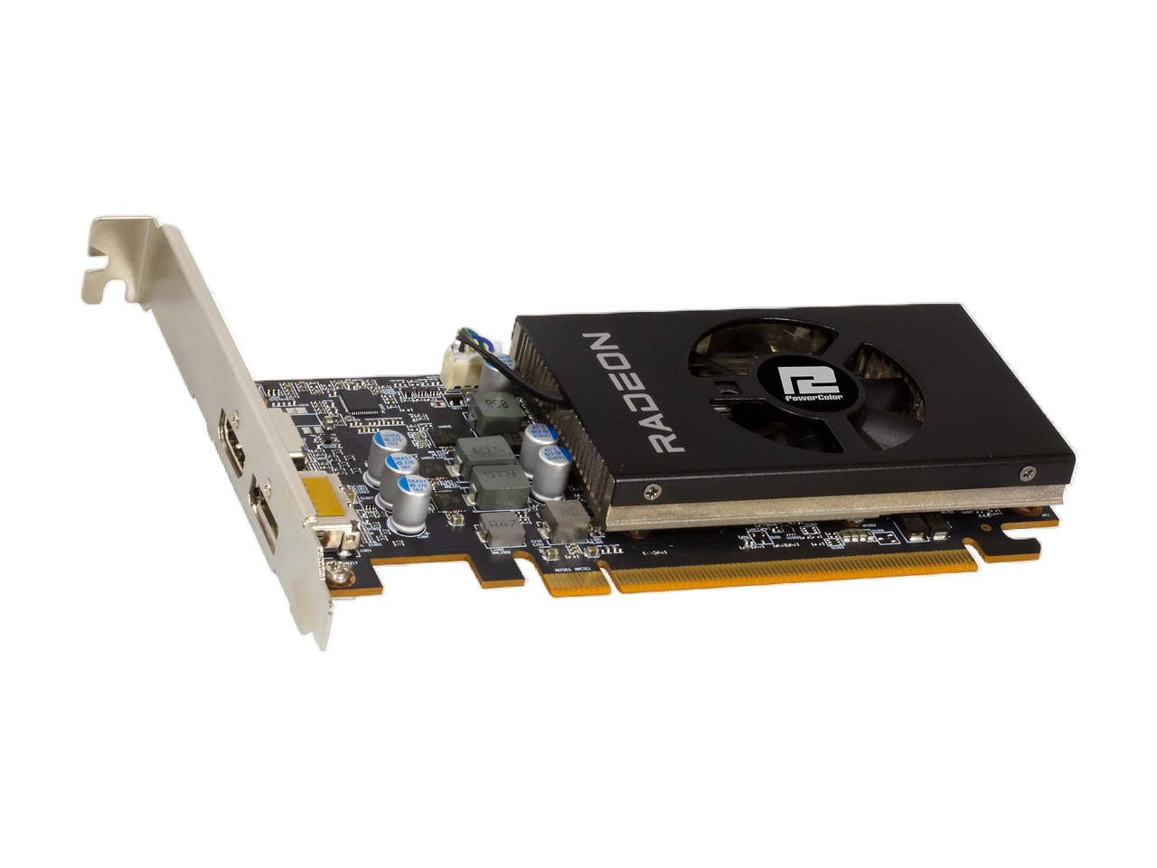 PowerColor Radeon RX 6400 4GB GDDR6 PCI Express 4.0 CrossFireX Support Low Profile Video Card AXRX 6400 LP 4GBD6-DH