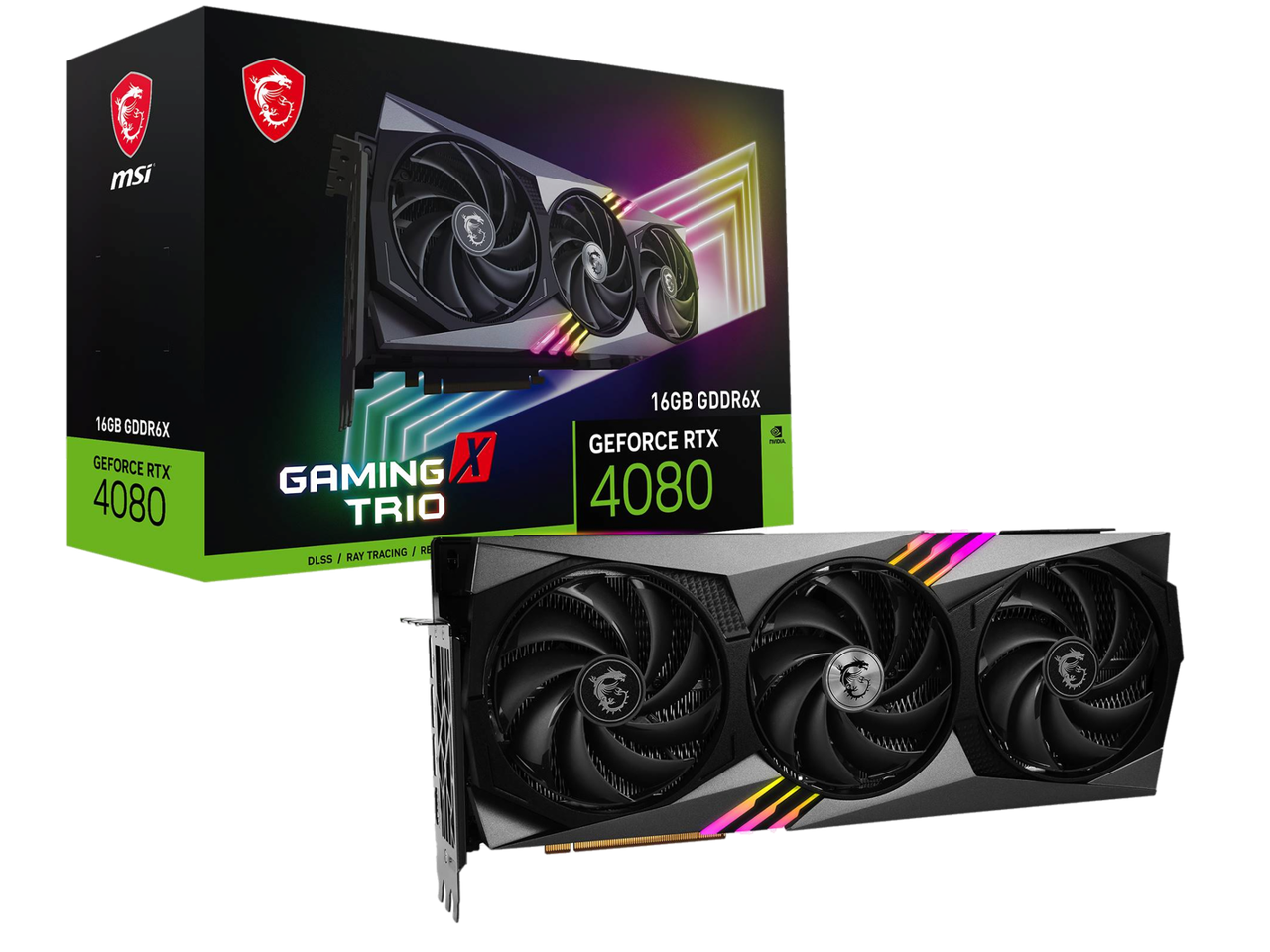 MSI Gaming GeForce RTX 4080 16GB GDDR6X PCI Express 4.0 Video Card RTX 4080 16GB GAMING X TRIO