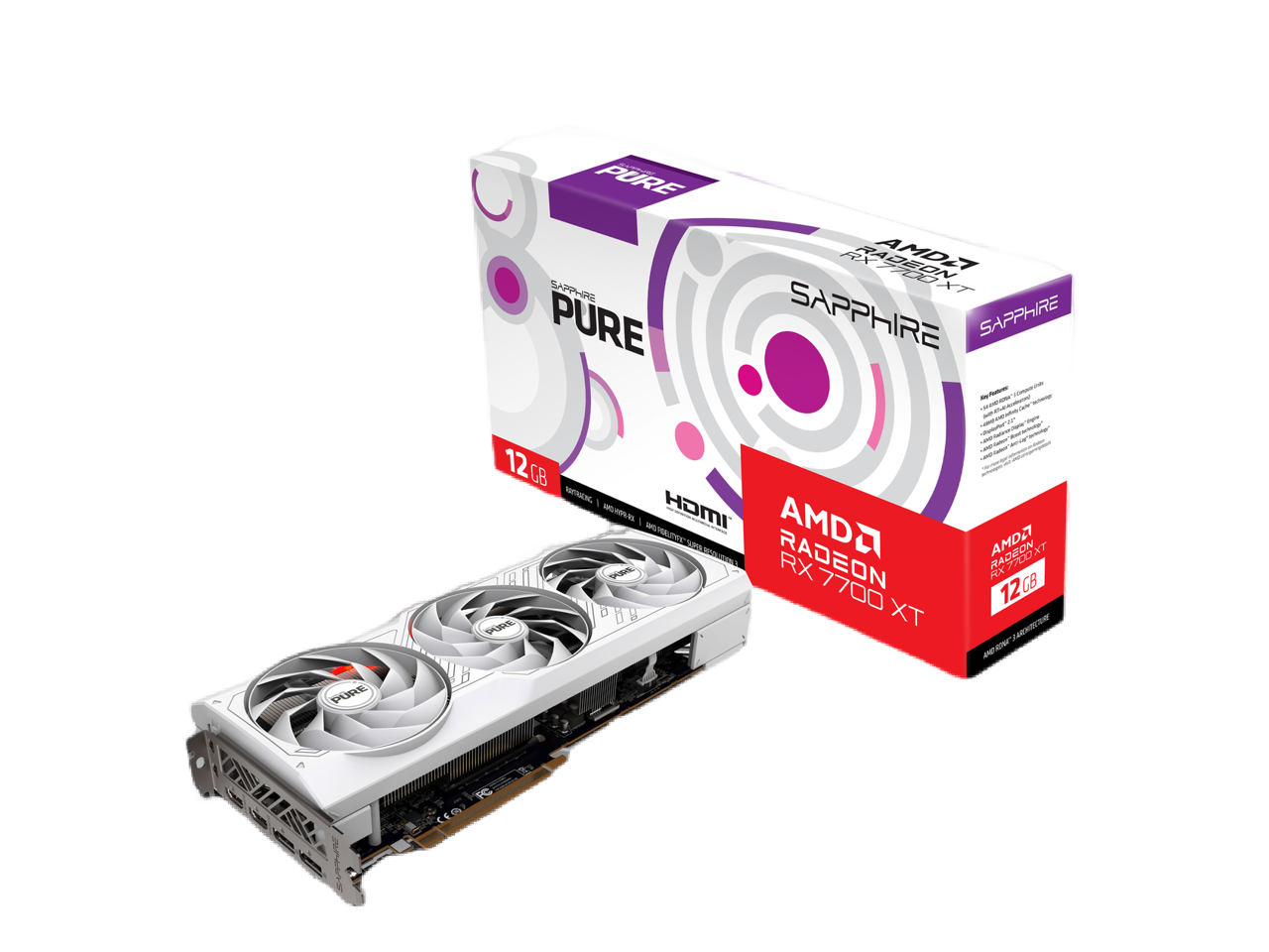 SAPPHIRE PURE Radeon RX 7700 XT Video Card 11335-03-20G - justgpu.com