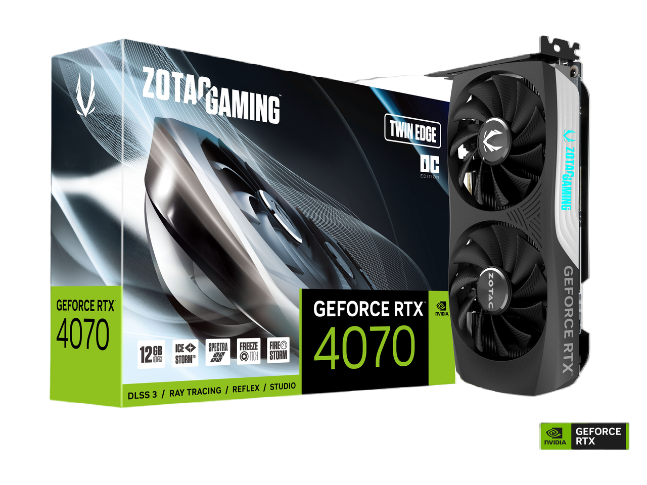 ZOTAC NVIDIA GeForce RTX 4070 Twin Edge Overclock Gaming DLSS 3