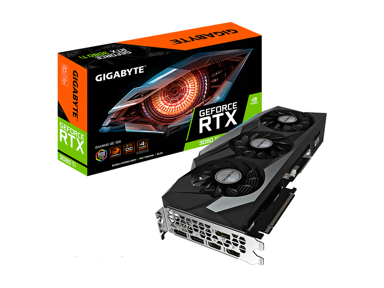 GIGABYTE Gaming GeForce RTX 3080 Ti 12GB GDDR6X PCI Express 4.0 ATX Video Card GV-N308TGAMING OC-12GD