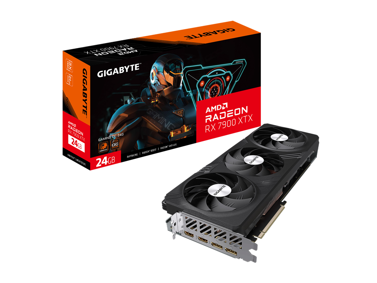 GIGABYTE Gaming Radeon RX 7900 XTX 24GB GDDR6 PCI Express 4.0 x16 ATX Video Card GV-R79XTXGAMING OC-24GD