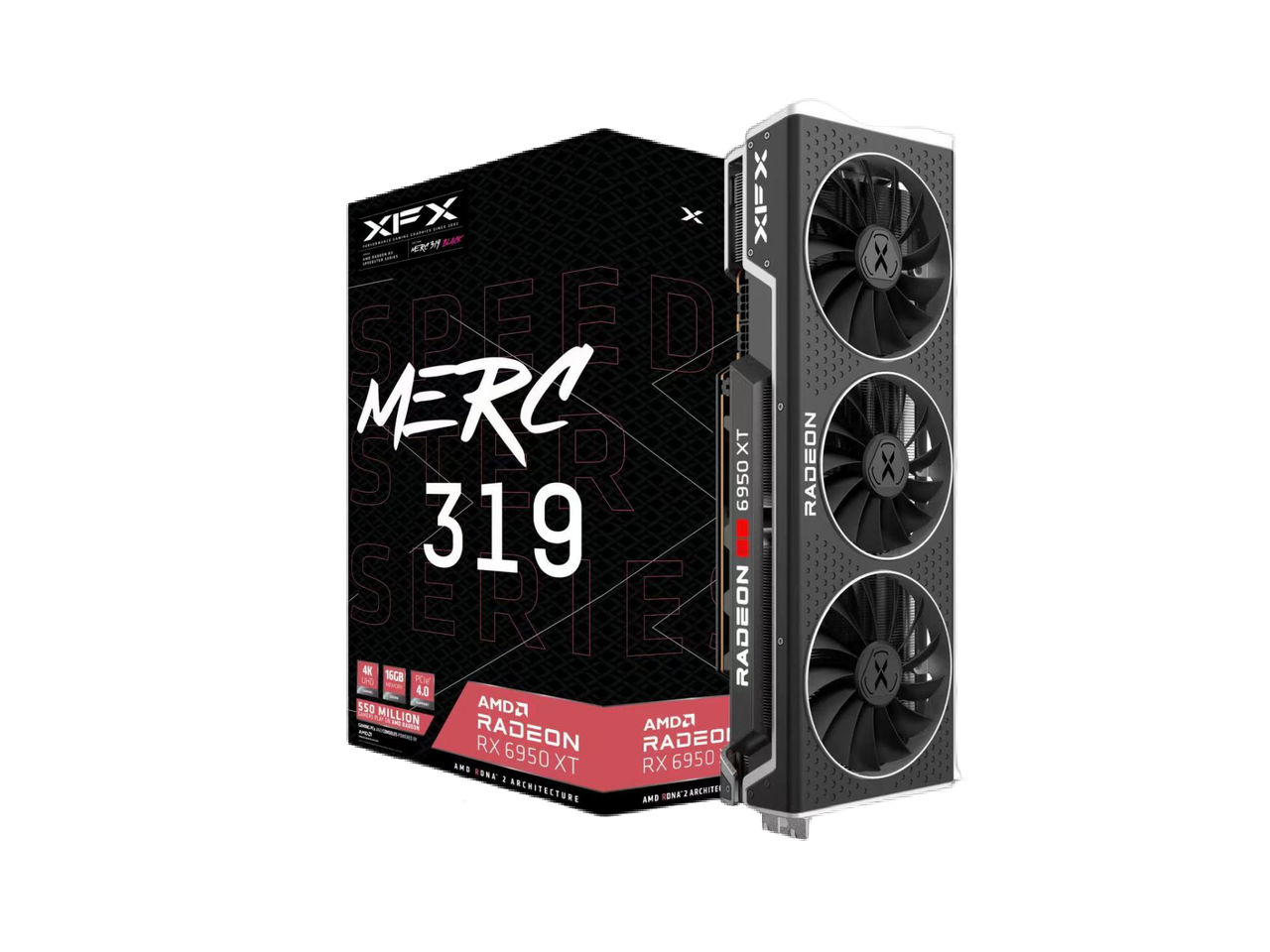 XFX Speedster MERC 319 AMD RX 6950 XT Black Gaming Graphics Card