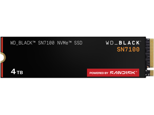 WD_BLACK SN7100 M.2 2280 4TB PCI-Express 4.0 x4 TLC 3D NAND Internal Solid State Drive (SSD) WDS400T4X0E WD_BLACK SN7100 M.2 2280 4TB PCI-Express 4.0 x4 TLC 3D NAND Internal Solid State Drive (SSD) WDS400T4X0E