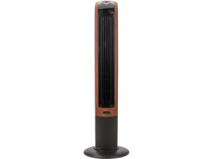 Lasko Oscillating Wind Curve Tower Fan, Bluetooth Technology, 3 Quiet Speeds, for Bedroom, Living Room & Office, 42", Woodgrain, T42905