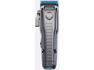 BaBylissPRO® FXONE™ Lo-ProFX High Performance Low-Profile Clipper (Silver), Professional Cordless Clippers for Men with Interchangeable Battery, FX829