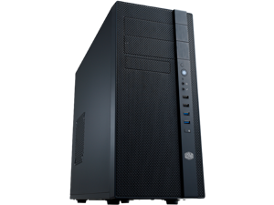 Cooler Master N400 ATX Tower with Front Mesh Ventilation, Minimal Design, 240mm Close-Loop AIO Support