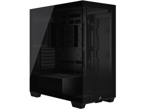 CORSAIR 3500X Tempered Glass Mid-Tower PC Case, Black – No Fans Included - Reverse Connection Motherboard Compatible – Fits up to 10x 120mm Fans – Up to 2x 360mm Radiators