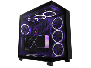NZXT H9 Elite - All Black - CM-H91EB-01 - Premium Dual-Chamber - Mid-Tower - RGB Fans - Case
