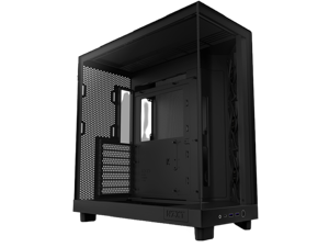 NZXT H6 FLOW Compact Dual-Chamber Mid-Tower Airflow Case, Black, CC-H61FB-01