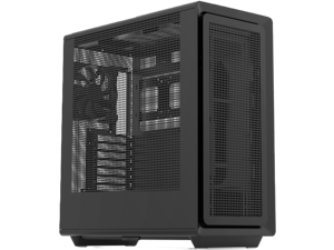 Rosewill Helium Air Mid Tower E-ATX Gaming Case, Mesh Panel, Tool-less, High-Airflow, Cable Management system, USB 3.1, included 1x 140mm PWM Fan, Black
