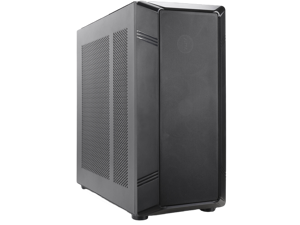 Rosewill Helium NAS ATX Mid Tower Computer Case, Mesh Panel, 4x 140mm PWM Fan, Ideal for DIY NAS, media servers, or small business applications - Black