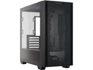 ASUS A21/BLK// Micro ATX Computer Case Steel / Plastic / Tempered Glass-Black