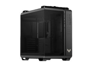 ASUS TUF Gaming GT502 Horizon ATX Mid-Tower Gaming Case (boundless panoramic design, dual-chamber, independent CPU and GPU cooling zones, tool-free side panels, USB 10 Gbps Type-C front panel)