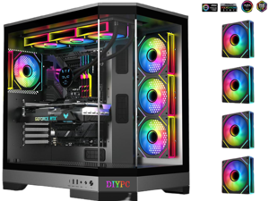DIYPC Vanguard-F1-BK Black Cases (Computer Cases - ATX Form)