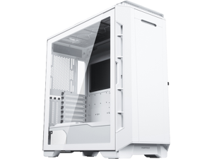 Phanteks Eclipse P600S Hybrid Silent and Performance ATX chassis - Tempered Glass, Fabric Filter, Dual System Support, Massive Storage, PWM Hub, Sound Dampening Panels, Matte White