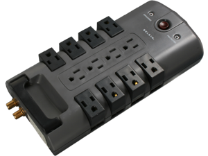BELKIN BP112230-08 8 Feet 12 Outlets 4320 Joules Pivot-Plug Surge Protector