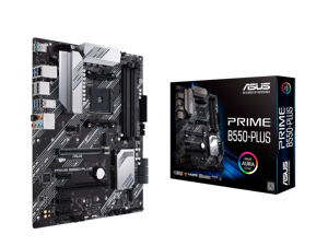 ASUS PRIME B550-PLUS AM4 AMD B550 SATA 6Gb/s USB 3.0 HDMI ATX AMD Motherboard