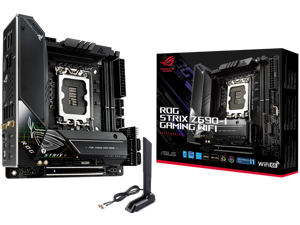 ASUS ROG Strix Z690-I Gaming WiFi 6E LGA 1700 (Intel® 12th&13th Gen) mini-ITX gaming motherboard (PCIe 5.0,DDR5,10 layer PCB,10+1 power stages,Thunderbolt 4 Onboard,Intel® 2.5 Gb LAN)
