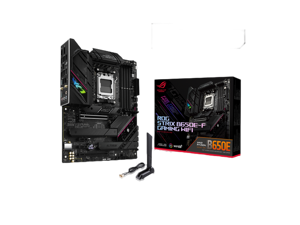 ASUS ROG Strix B650E-F Gaming WiFi AMD B650 AM5 Ryzen™ Desktop 9000 8000 & 7000 ATX motherboard, 12+2 power stages, DDR5, 3x M.2 slot, PCIe® 5.0, WiFi 6E, 2.5G LAN, USB 3.2 Gen 2x2 Type-C®, Aura Sync