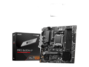 MSI PRO B650M-P AM5 Ryzen 7000 DDR5 SATA 6G 2x M.2 2.5G LAN 7.1 Audio mATX Motherboard MSI PRO B650M-P AM5 Ryzen 7000 DDR5 SATA 6G 2x M.2 2.5G LAN 7.1 Audio mATX Motherboard