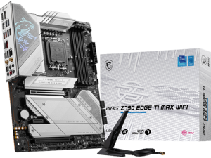 MSI MPG Z790 EDGE TI MAX WIFI LGA 1700(14th,13th,12th Gen) DDR5 Intel Z790 SATA 6Gb/s ATX Motherboard 2x PCI-E x16 slot Wi-Fi 7 Solution 2.5Gbps LAN