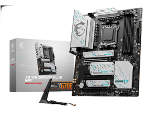MSI X670E GAMING PLUS WIFI AM5 AMD Ryzen 7000 SATA 6Gb/s ATX DDR5   4x M.2  2.5Gbps LAN  AMD Wi-Fi 6E Bluetooth Motherboards - AMD