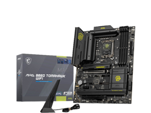 MSI MAG B860 TOMAHAWK WIFI LGA 1851 Intel B860 SATA 6Gb/s Intel Core Ultra DDR5 ATX Motherboard