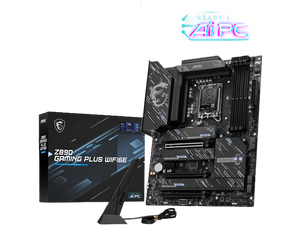 Z890 GAMING PLUS WIFI6E Motherboard, ATX-Supports Intel Core Ultra Processors (Series 2), LGA 1851 - DDR5 Memory Boost (Up to 9200+MT/s OC), 1 x PCIe 5.0 x16, 1 x M.2 Gen5, Intel Killer 5G LAN, Wi-Fi Z890 GAMING PLUS WIFI6E Motherboard, ATX-Supports Intel Core Ultra Processors (Series 2), LGA 1851 - DDR5 Memory Boost (Up to 9200+MT/s OC), 1 x PCIe 5.0 x16, 1 x M.2 Gen5, Intel Killer 5G LAN, Wi-Fi