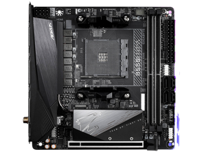 GIGABYTE B550I AORUS PRO AX AM4 AMD B550 Mini-ITX Motherboard with Dual M.2, SATA 6Gb/s, USB 3.2 Gen 1, WIFI 6, 2.5 GbE LAN, PCIe 4.0