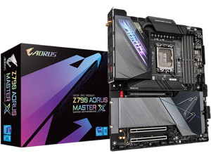 GIGABYTE Z790 AORUS MASTER X LGA 1700(14th,13th,12th Gen) Intel Z790 X EATX Motherboard with DDR5, 5 M.2, PCIe 5.0, USB 3.2 Type-C, Wi-Fi 7, 10GbE LAN, Q-Flash Plus, EZ-Latch Plus