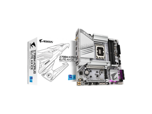 GIGABYTE Z790M AORUS ELITE AX ICE LGA 1700 Intel Z790 M-ATX Motherboard with DDR5, Triple M.2, PCIe 5.0, USB 3.2 Gen2X2 Type-C, Intel Wi-Fi 6E, 2.5GbE LAN, Q-Flash Plus, EZ-Latch Plus
