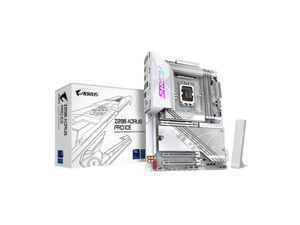 GIGABYTE Z890 AORUS PRO ICE Ultra Core (Series 2) LGA 1851, ATX, DDR5, 5x M.2, PCIe 5.0, Thunderbolt 4, WIFI7, 5GbE LAN, EZ-Latch